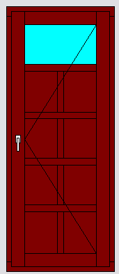 пример 5 расположения входной двери из дерева