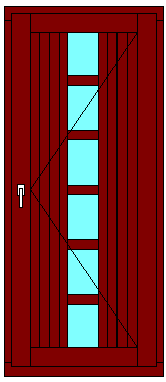 пример 7 расположения входной двери из дерева