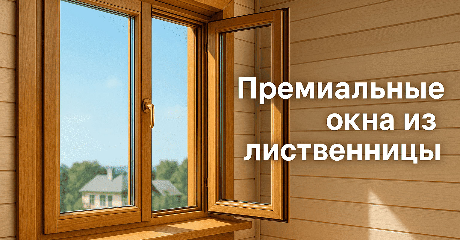 Окна из лиственницы